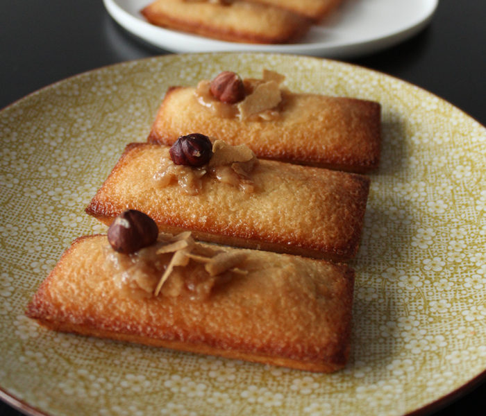 Financiers noisettes & crêpes dentelles